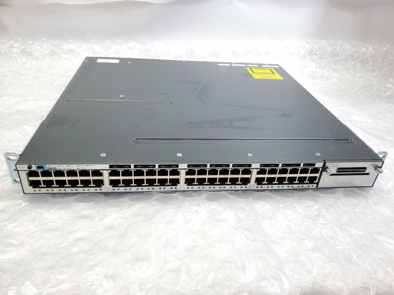 Cisco Catalyst WS-C3750X-48T-S 48-Port PoE+ Gigabit Switch 1x350WAC PSU  )
