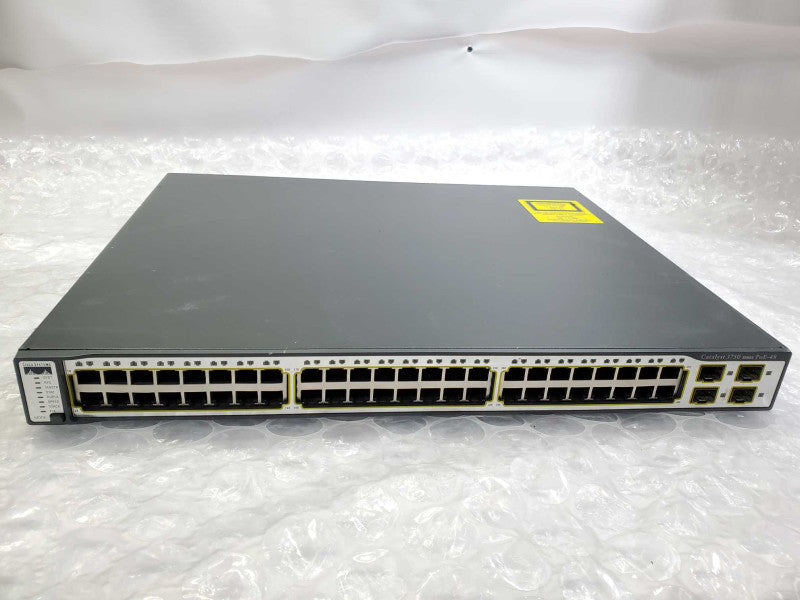 Cisco Catalyst 3750 WS-C3750-48PS-E V10 48-Port Managed 10/100 PoE Switch )