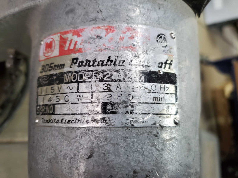 Vintage Makita 2412N 12 In. 305mm Portable Cut-Off _ Power-on tested )