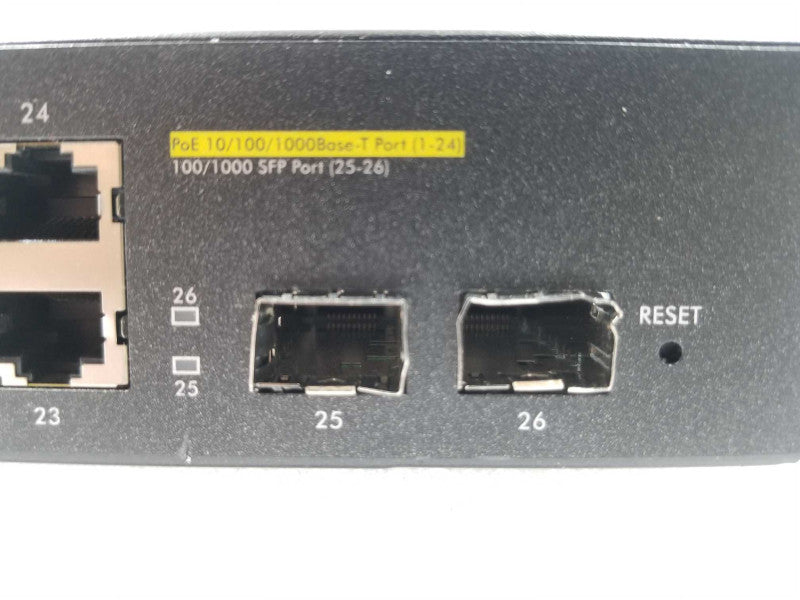 Zyxel GS1900-24HP with Brackets XyXEL 24-Port Gigabit PoE+ Switch ~