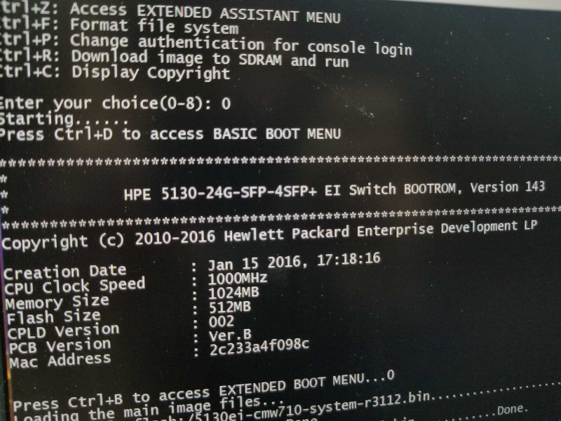 HPE 5130-24G-SFP-4SFP+ JG933A 16xSFP 8xCOMBO RJ45, 4xSFP+, Dual PSUs ~
