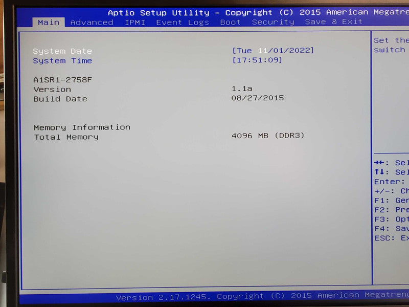 SuperMicro A1SRi-2758F Micro SRV, Intel Atom CPU, 4GB RAM, 120GB SSD _