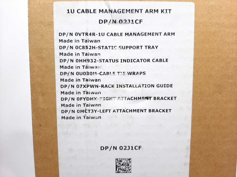 For Dell 2J1CF 1U Rack Rail Cable Management Arm Support  +