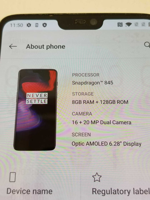 OnePlus 6, 128GB Storage, Carrier Unlocked (READ)