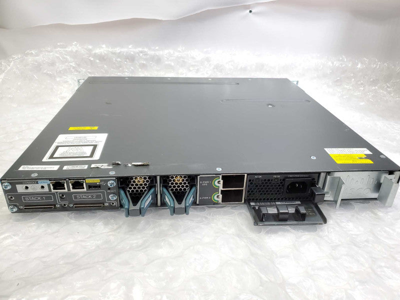 Cisco Catalyst 3750-X WS-C3750X-24T-S Network Switch FACTORY RESET )