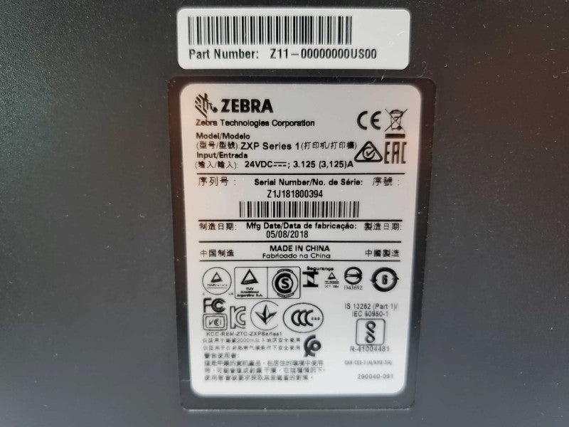 Zebra ZXP Series 1 Card Printer (