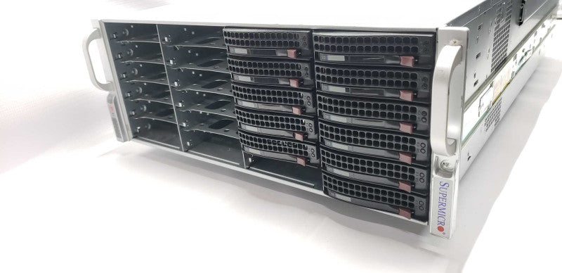 Supermicro CSE-847 JBOD server / 45x 3.5\\" Drive bays / 32x Caddies / READ #
