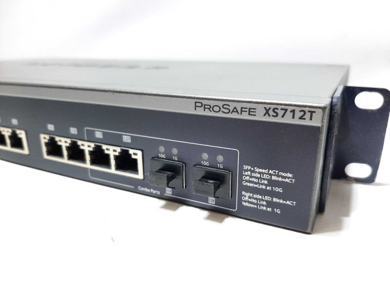 Netgear ProSafe XS712T 2-Port 10 Gigabit Ethernet (10GbE) Smart Switch +