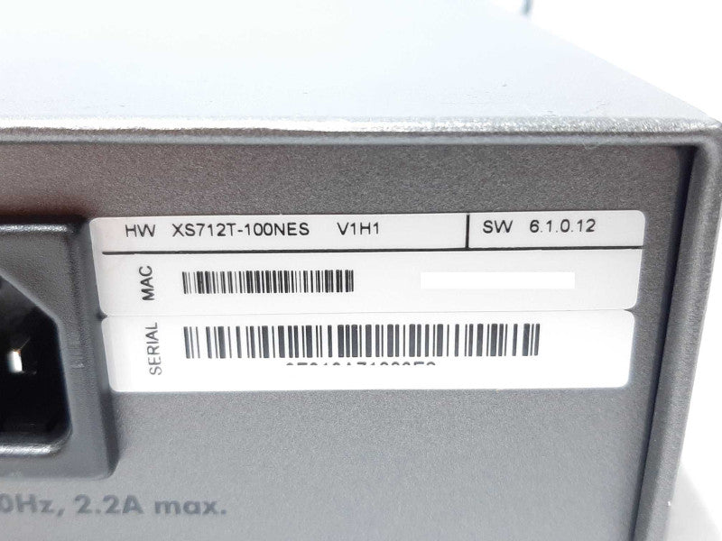 Netgear ProSafe XS712T 2-Port 10 Gigabit Ethernet (10GbE) Smart Switch +