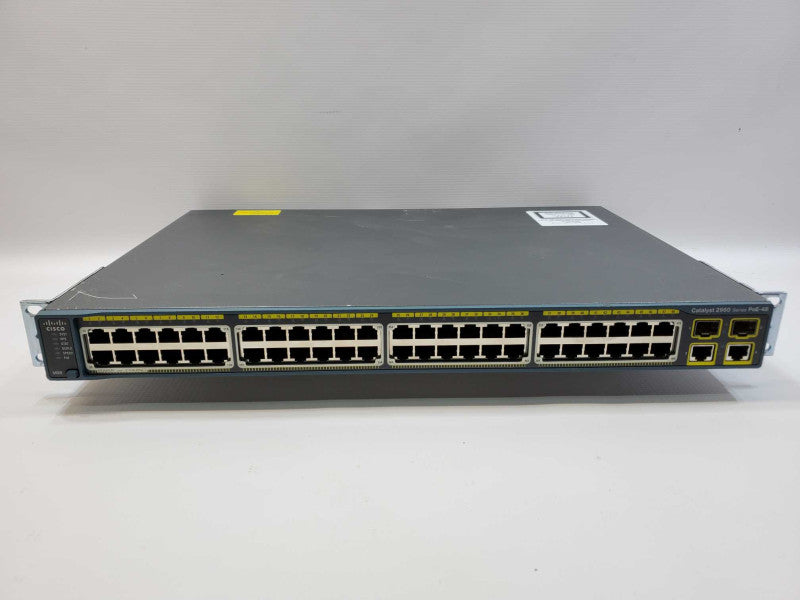 Cisco Catalyst 2960 WS-C2960-48PST-L 48 Port PoE Fast Ethernet Switch 10/100 (