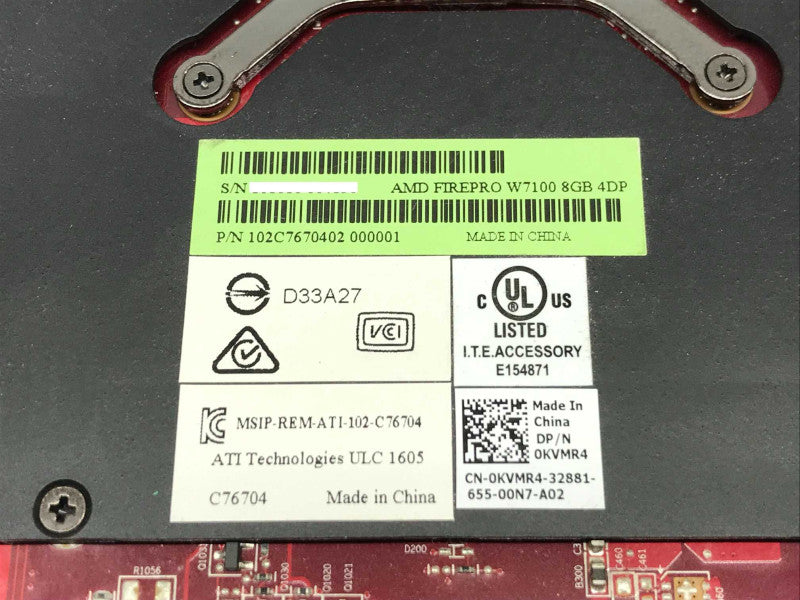 AMD FirePro W7100 8GB DDR5 256bit 4x DisplayPort 0KVMR4 +