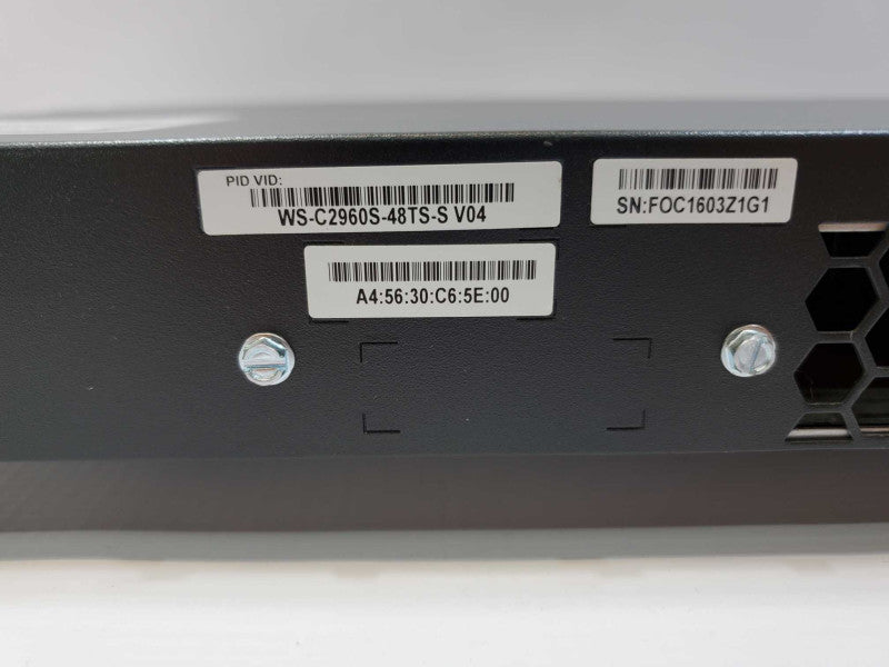 Cisco Catalyst 2960S WS-C2960S-48TS-S Gigabit Managed Switch (