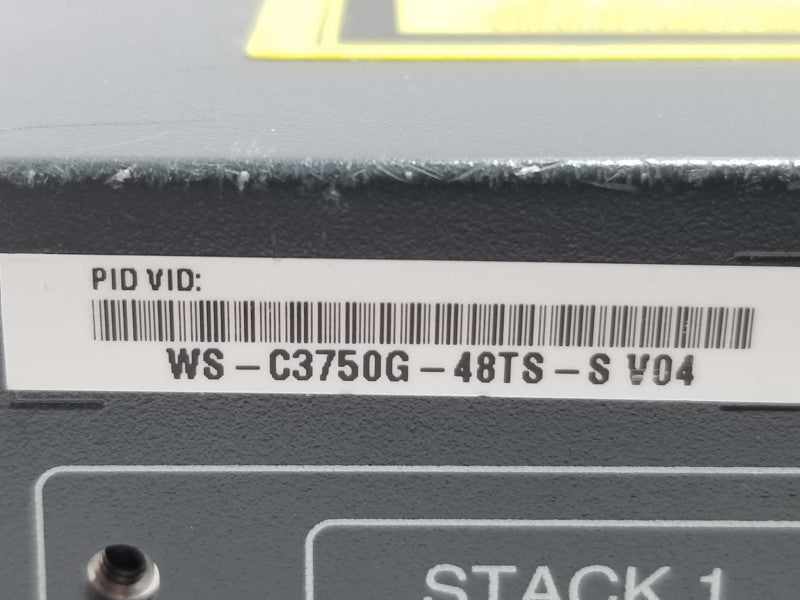 Cisco WS-C3750G-48TS-S 48 Gigabit Ports Layer 3 Switch 3750G-48TS-S, READ* ~