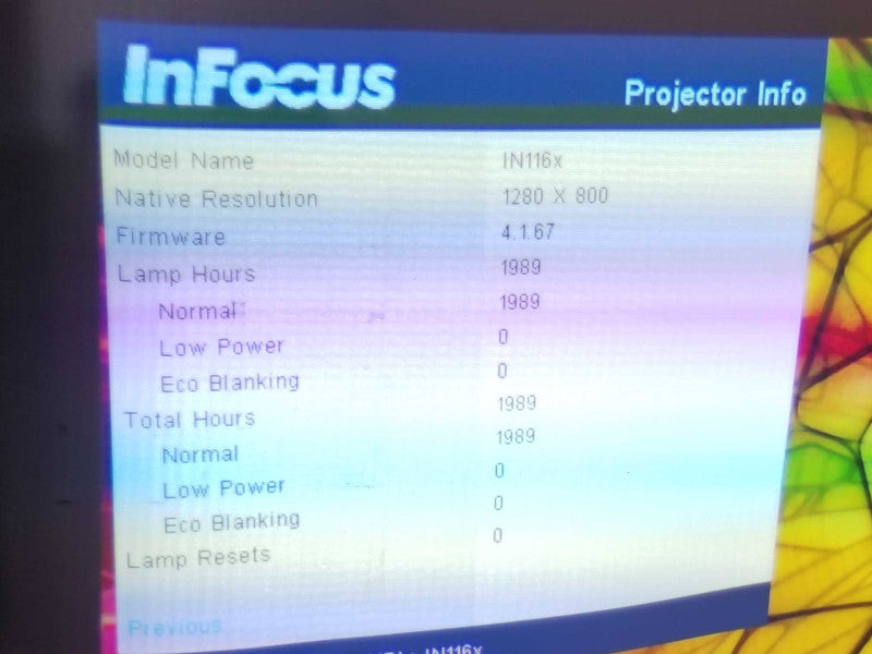 InFocus IN116x DLP Projector 3200 Lumens Bright (3D Ready) HD 1080p, 1989hrs ~