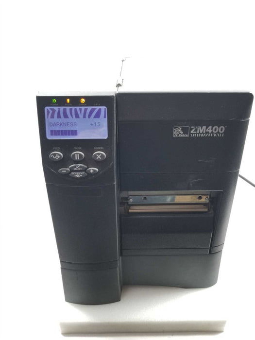 Zebra ZM400 ZM400-2001-0100T Thermal Direct Label Barcode Tag Printer Network, ~