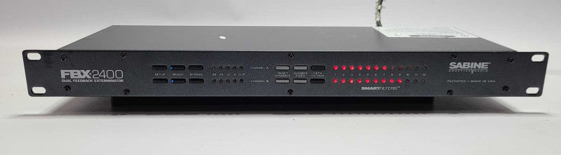 Sabine FBX2400 2-Channel Feedback Exterminator Audio Processor $