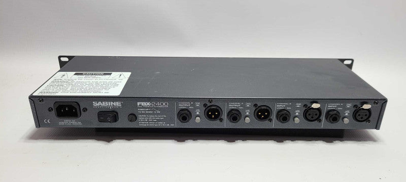 Sabine FBX2400 2-Channel Feedback Exterminator Audio Processor $