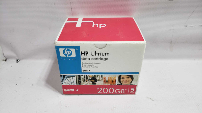 Brand New Sealed Genuine HP Ultrium Data Cartridge 200GB 5 Pack C7971A [