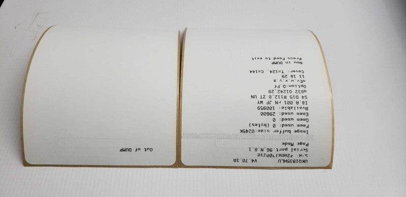 Zebra LP2844 thermal label printer - self tested passed #