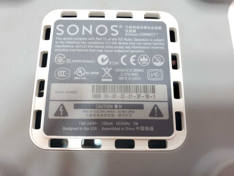 Sonos Connect Wireless Digital Media Streamer Home Audio Amplifier _