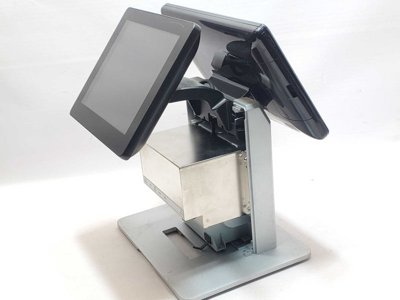 Flytech T635-D31 Dual Monitor POS System, No Power Adapter, AS-IS _