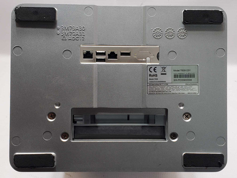 Flytech T635-D31 Dual Monitor POS System, No Power Adapter, AS-IS _