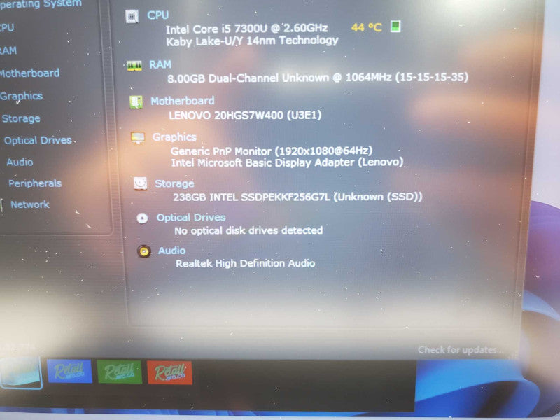 Lenovo T470s Laptop i5-7300U 2.6GHz, 8GB RAM, 256GB SSD, 14\\" _