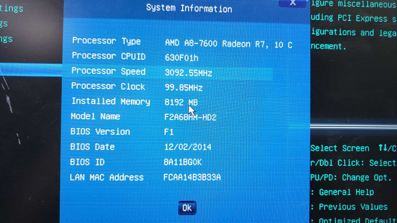 Custom PC FM2+ AMD A8-7600 R7 8GB DDR3 No HDD [