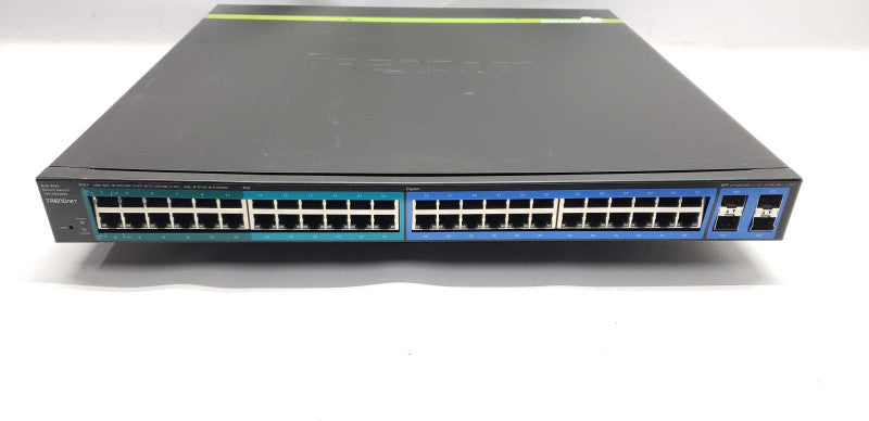 TRENDnet TPE-4840WS 48-Port Gigabit Web Smart PoE+ Switch with 4 Shared SFP #