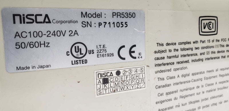 Nisca PR5350 double sided card printer #