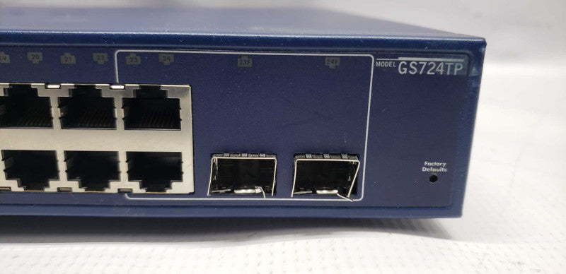 Netgear GS724TP 24x port gigabit PoE switch / factory reset  #