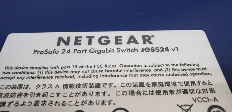 Netgear 24x port gigabit switch JGS542 V1  #