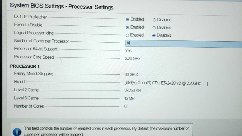 Dell PowerEdge R320 Xeon E5-2420v2@2.2GHz 8GB ECC DDR3 H310 Mini No HDD [