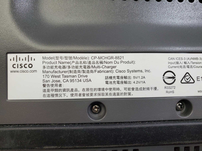 Cisco CP-MCHGR-8821 IP Phone Multi-Charger - Charging Stand / Battery Charger )