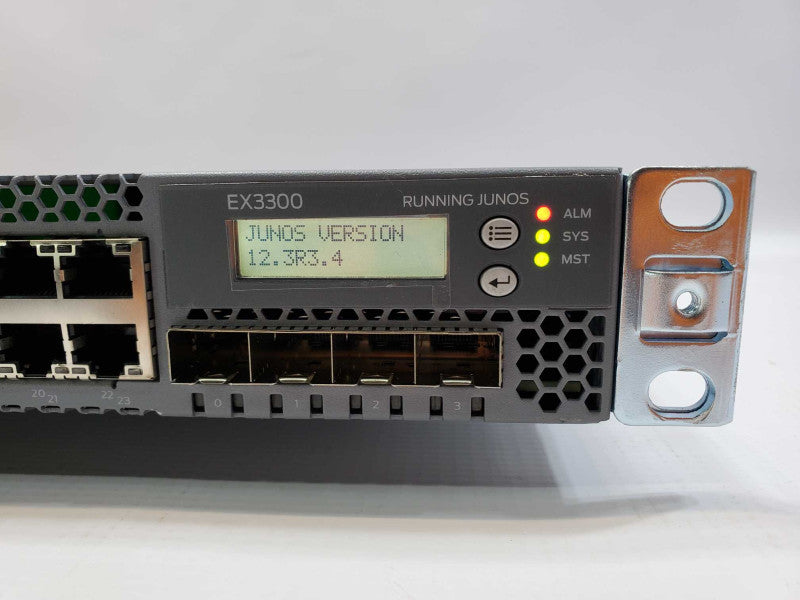 Juniper EX3300-24T 24-Port 10/100/1000 Base-T Switch, AC Power, Rack Kit 8z (