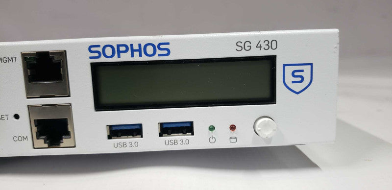 Sophos SG430 Rev. 1 Firewall Security Appliance #