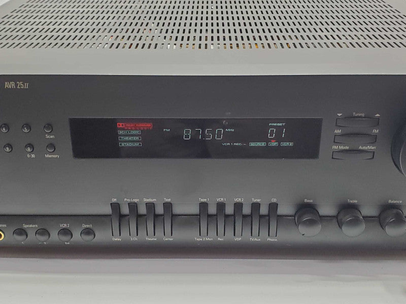 Harmon Kardon AVR 25II Audio Video Stereo Receiver Amplifier |