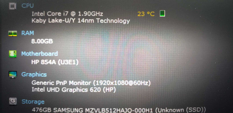 HP Elitebook 830 G6 i7-8665U / 8gb ram / 13.3\\" #