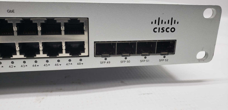 Cisco Meraki MS220-48-HW 48x Gigabit Ethernet 4x 1G SFP UNCLAIMED Switch #