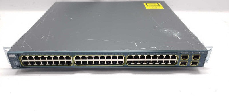 Cisco Catalyst 3560G Series PoE-48 switch / WS-C3560G-48PS-S / FAC. RESET #