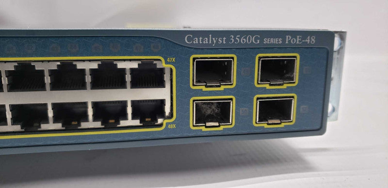 Cisco Catalyst 3560G Series PoE-48 switch / WS-C3560G-48PS-S / FAC. RESET #