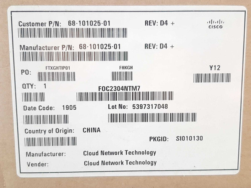 Cisco TTC7-23 WebEx Spark Room Camera CS-KIT-S-UNIT - Camera ONLY  +