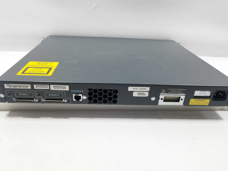 Cisco Catalyst 3750G 24 Port Gigabit Ethernet Switch WS-C3750G-24TS-S1U ~