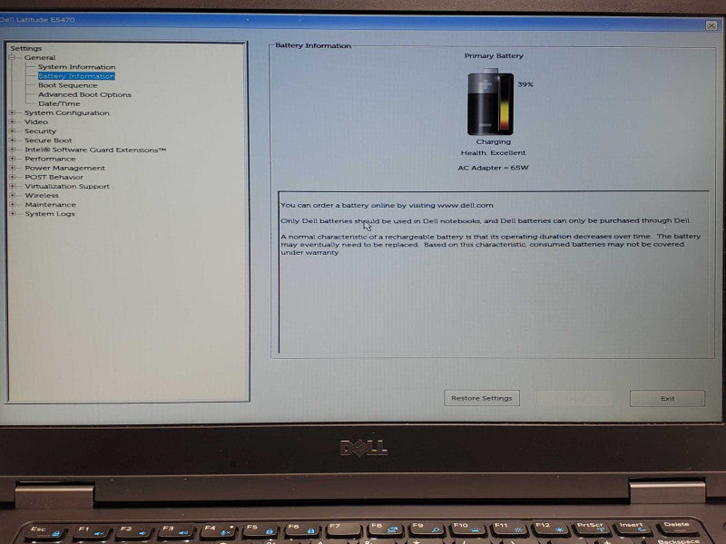 Dell Latitude E5470, Core I5-6300U 2.4GHz, 8GB RAM, 256GB SSD with Power Adapt _