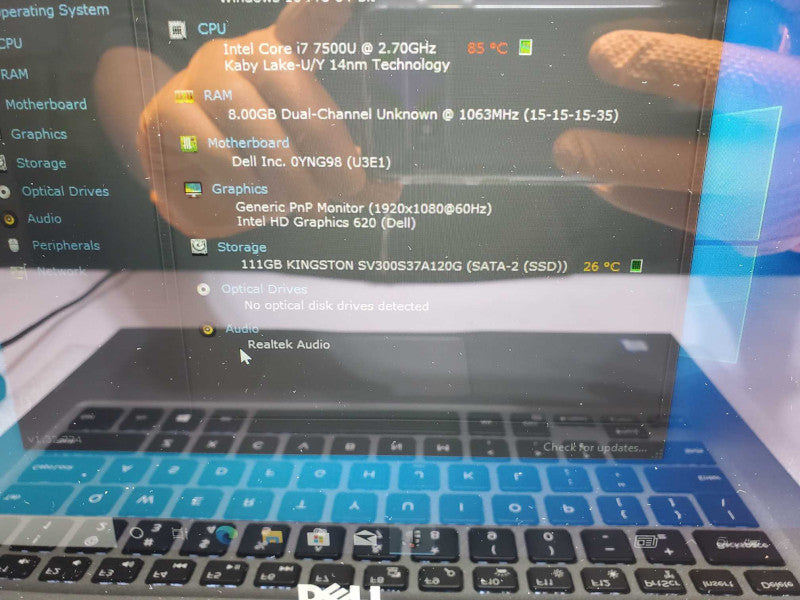 Dell Inspiron 13-5379, Core I7-7500U 2.7GHz, 8GB DDR4, 120GB SSD, 13.3\\"  _