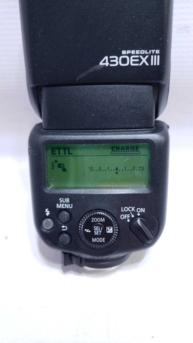 Canon Speedlite 430EX III & 430EX III-RT with Bag & Stander For Parts [