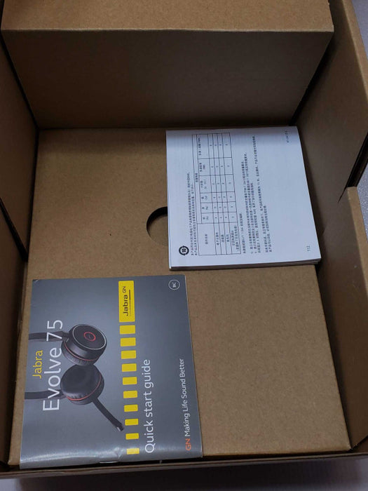 Jabra Evolve 75 UC Wireless Headset with USB Adapter and cable only _