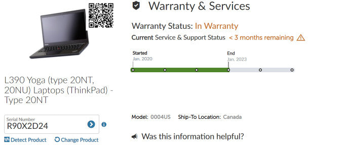 13\\" TocuhScreen Lenovo L390 Yoga with i5-8265U CPU 8GB RAM & 256GB SSD READ  -