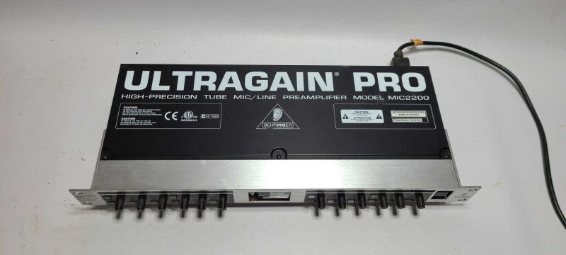 BEHRINGER ULTRAGAIN PRO MIC2200 Valve Tube Mic/Line Preamp Studio Rack Unit $