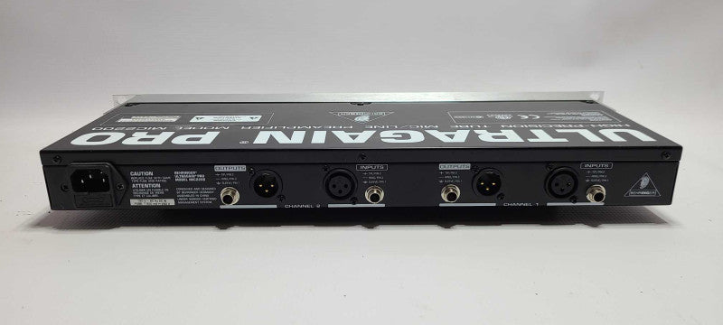 BEHRINGER ULTRAGAIN PRO MIC2200 Valve Tube Mic/Line Preamp Studio Rack Unit $